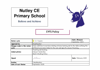 Early Years Policy