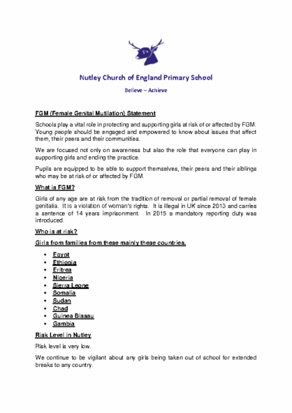 FGM Statement