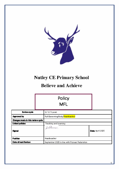 MFL Policy