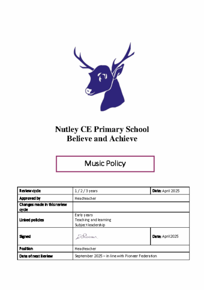 Music Policy