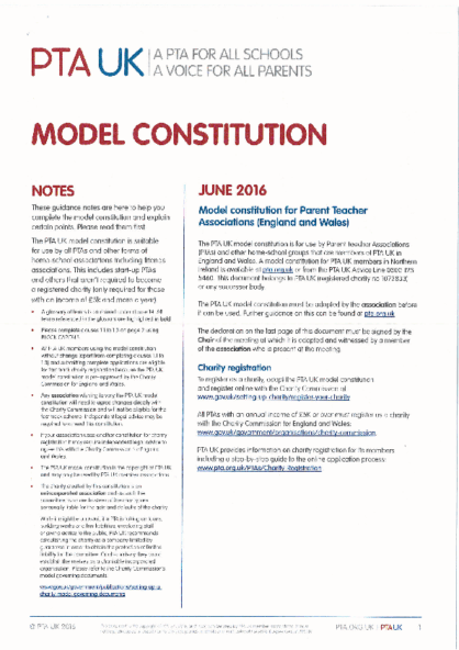 PFA Constitution